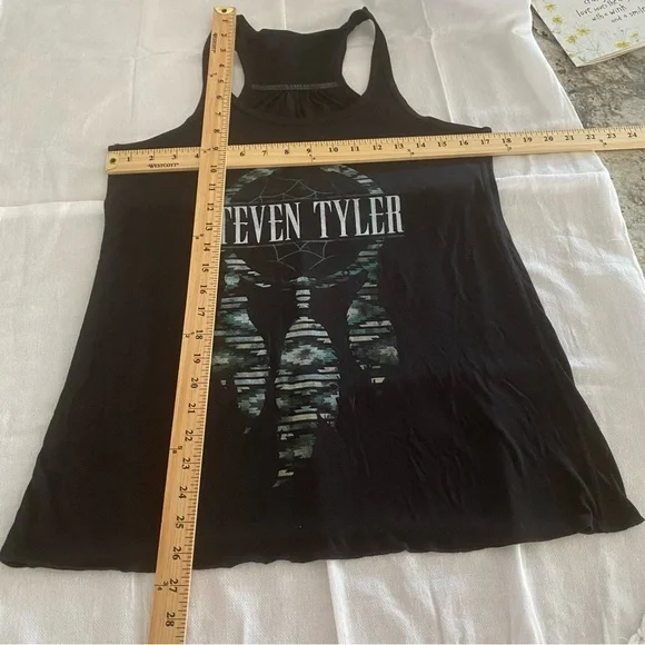 Steven Tyler tank top Dreamcatcher racer back in black. Size L   NWOT - Picture 5 of 11